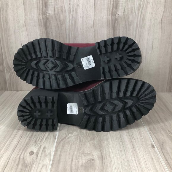 Lane Bryant Ankle Boots Womens 10.5W Burgundy Slip On Chelsea Booties - Picture 10 of 10